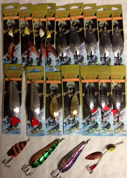 Blinker & Spinner Kunstköder | 10-30 Raubfisch Köder Set