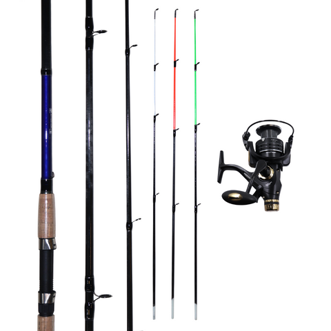 Feedercombo 3,90m 60-180g + Lineaeffe Cache FS600 Feederrute + Rolle Angelrute