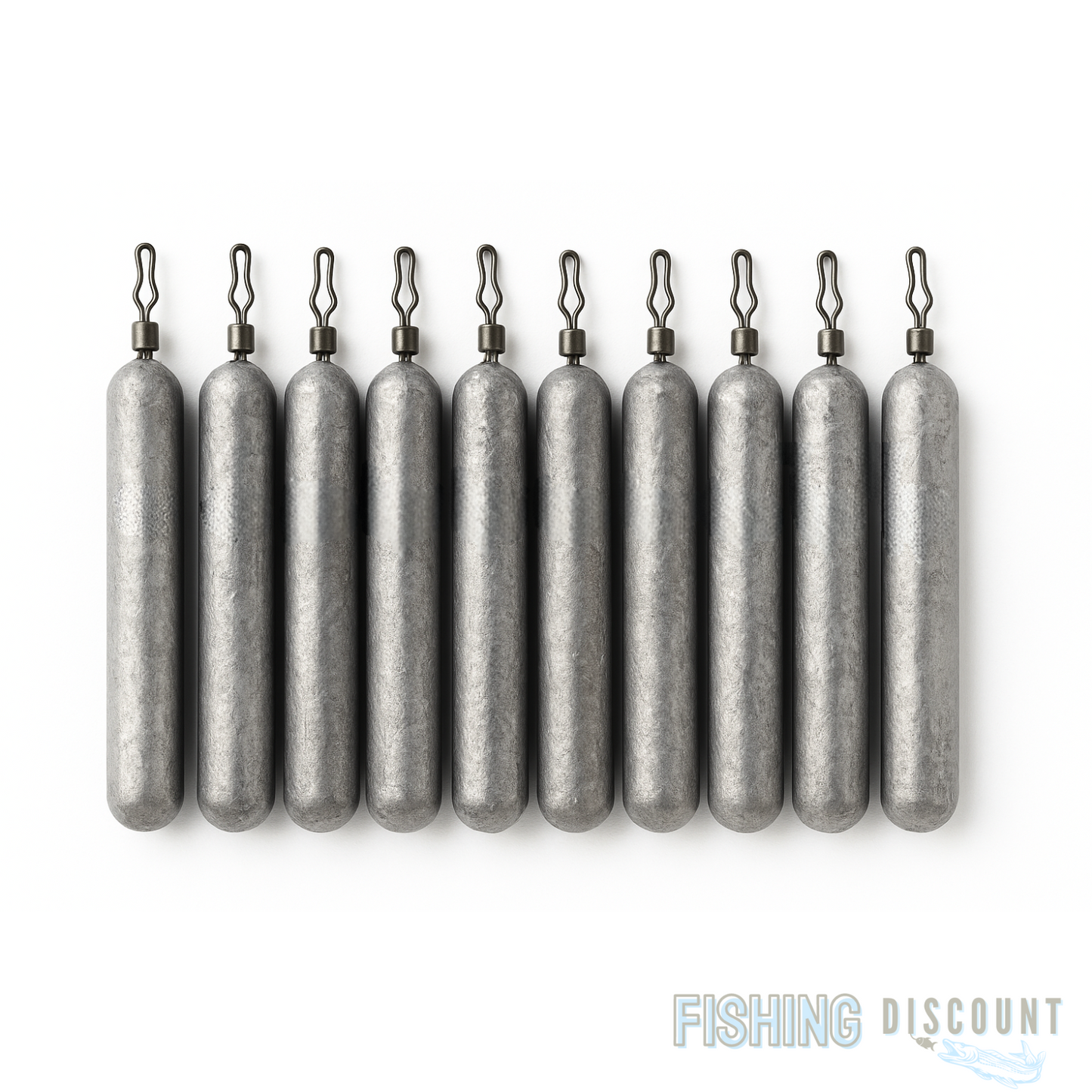 50x DropShot Stabblei – 15 g mit Klemmwirbel