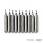 50x DropShot Stabblei – 20 g mit Klemmwirbel