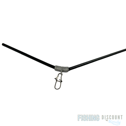 50x Anti-Tangle Abstandshalter – 23 cm schwarz mit Karabiner