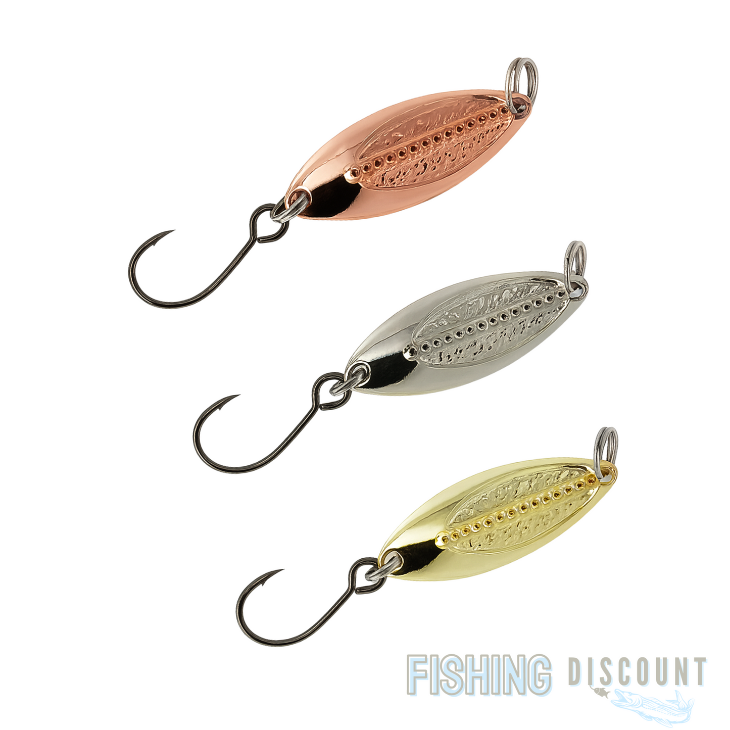Set aus 3 japanischen Blinkern: Gold, SIlber und Rosegold