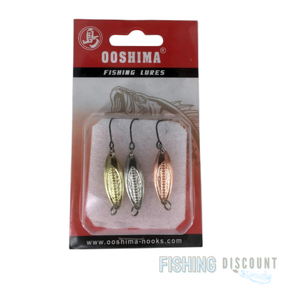 Set aus 3 japanischen Blinkern: Gold, SIlber und Rosegold