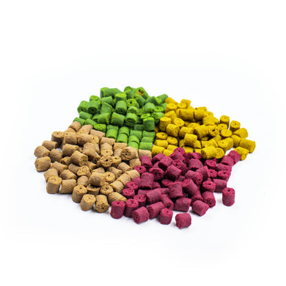 Traper Method Feeder Pellets – 50 g in versch. Farben & Aromen (8–10 mm)