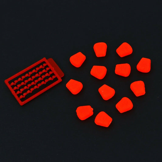 12x Künstlicher Angelmais mit Aroma + 20 Stopper – Pop-Up Schwimmend