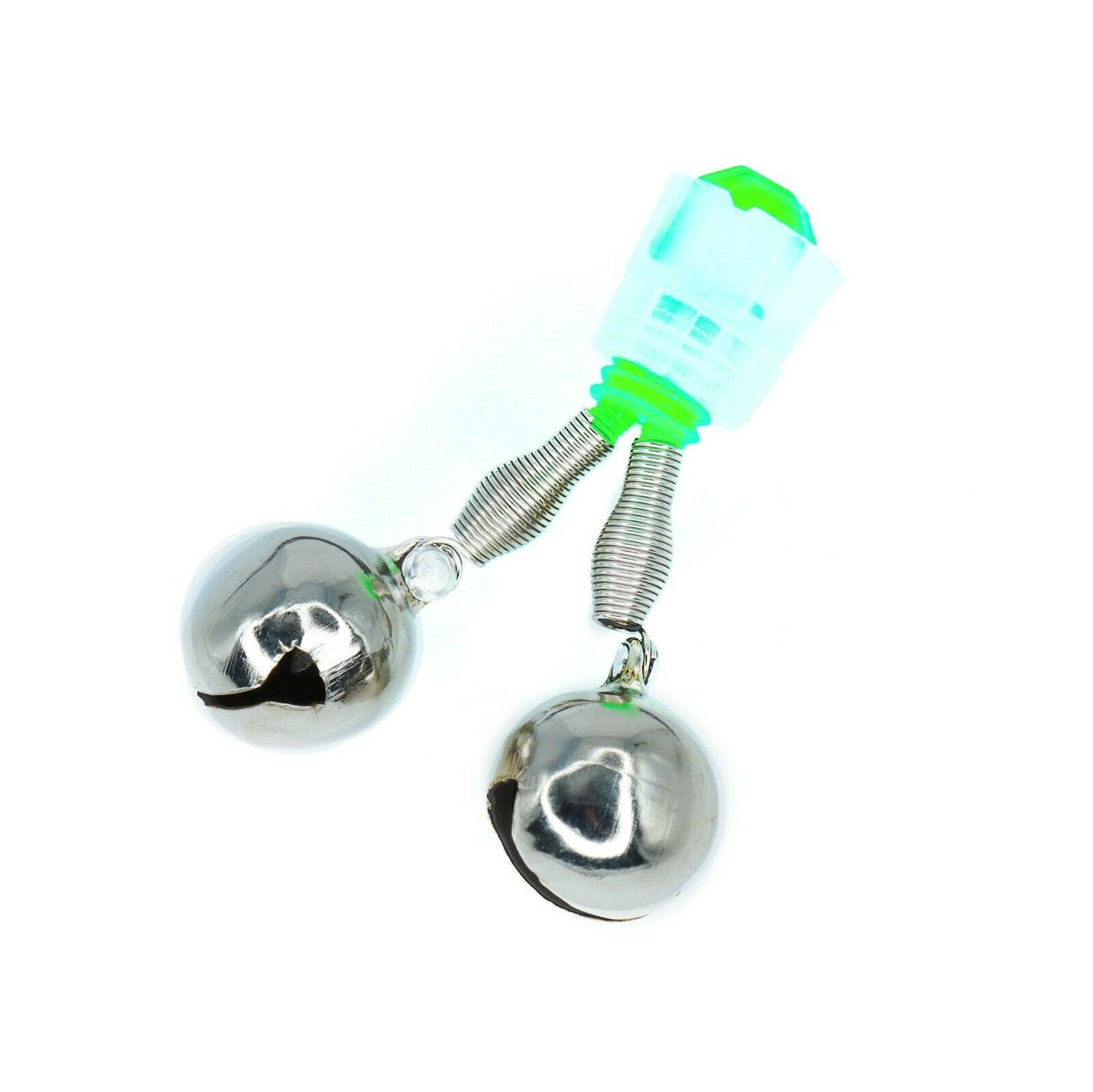 Angelglöckchen mit Schraubklemme – 10 Stück mit Knicklichthalter