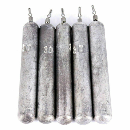 10x DropShot Stabblei – 3 g | 4 g | 5 g | 6 g | 7 g |8 g | 10 g | 12 g | 15 g | 20 g | 25 g | 30 g | 35 g mit Klemmwirbel